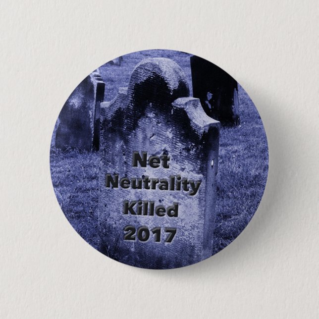 RIP Net Neutrality Gravestone Knapp (Framsida)