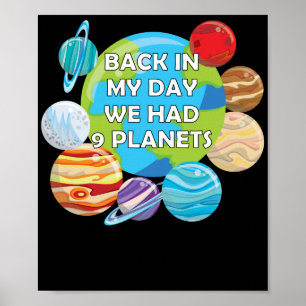RIP-plugin - tillbaka på min dag hade vi 9 planete Poster