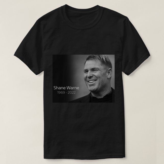 RIP Shane Warne      T Shirt (Design framsida)