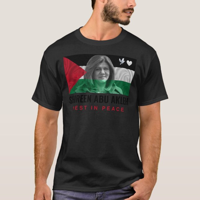 RIP Shireen Abu Akleh Palestina Kvinnor Palestina  T Shirt (Framsida)