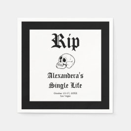 Rip Single Life-Til-döden gör oss Party Bacheloret Pappersservett