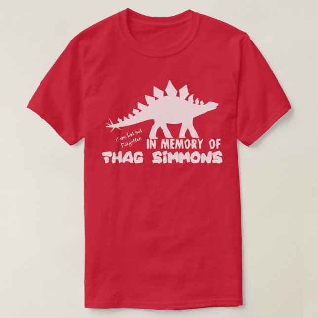 RIP Thag Simmons från Far Side T Shirt (Design framsida)