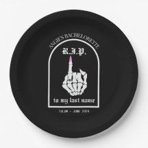 RIP till Mitt efternamn Bachelorette Pappra Tallri