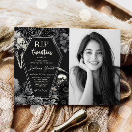 RIP Tjugotio Död till mitt Ungdomsfoto 30års födel Inbjudningar