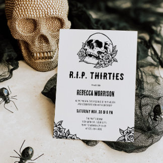 RIP Trettio 40:e födelsedagen Inbjudningar