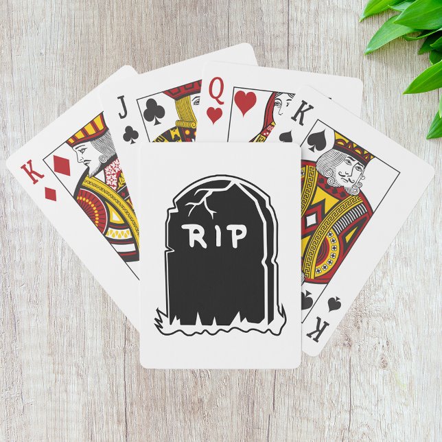 RIP Uppspelningskort Gravsten Casinokort (Skapare uppladdad)