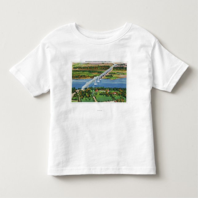 Rip Van Winkle överbryggar över Hudson River T Shirt (Framsida)