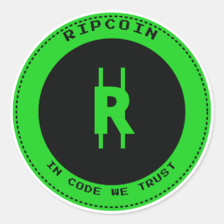 RipCoin - I Kod Vi Litar Klistermärke