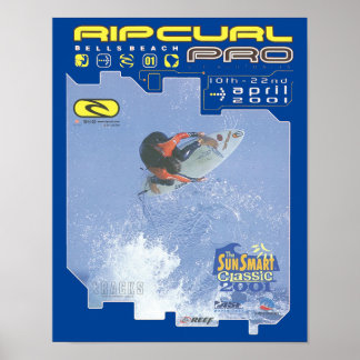 Ripcurl Pro surfa Competition surfa wall art poste Poster