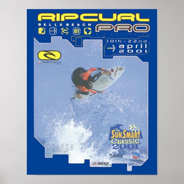Ripcurl Pro surfa Competition surfa wall art poste Poster (Framsidan)