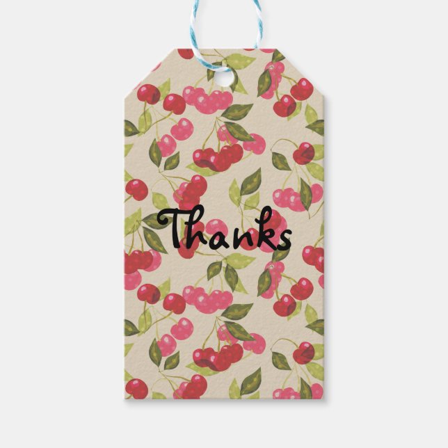 Ripe cherry presentetikett (Framsidan)