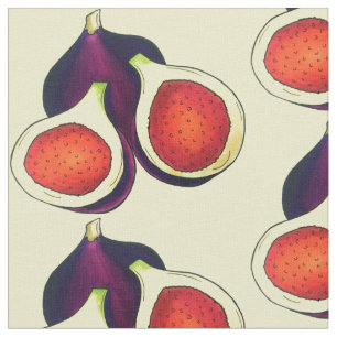 Ripe Fresh Summer Figs Fig Träd Food Tyg