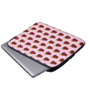 Ripe Fresh Summer Red Raspbär Fruit Berry Laptop Fodral