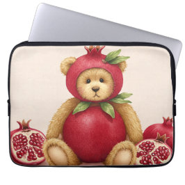 Ripe Pomegranate Teddy av Natasha Us Laptop Fodral