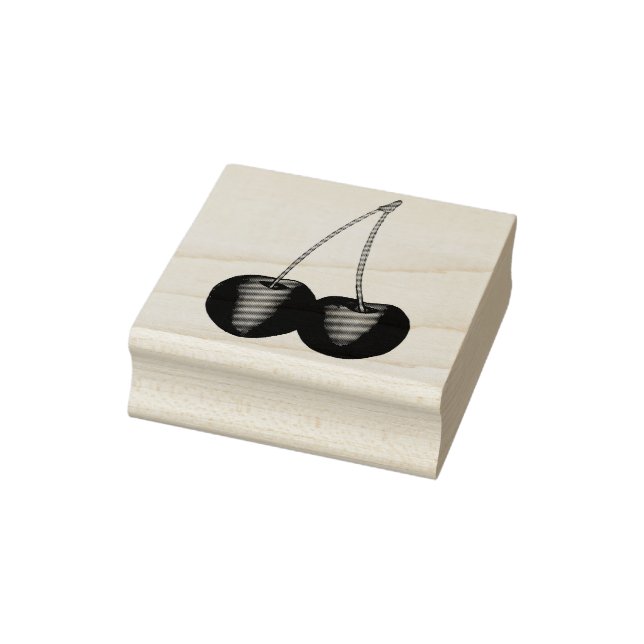 Ripe Red Cherry Cherries Summer Stone Fruit Foodie Stämpel (Stämpel)