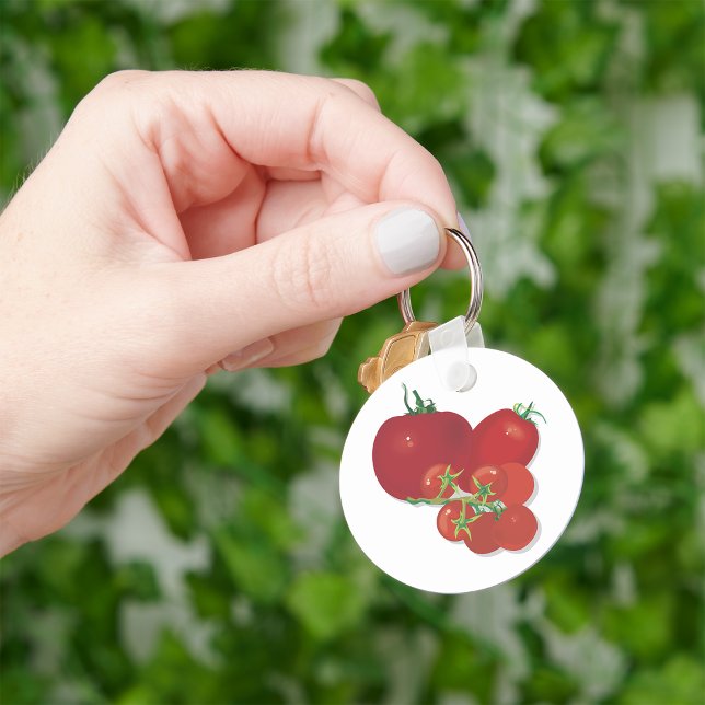Ripe Red Tomates Nyckelring (Skapare uppladdad)