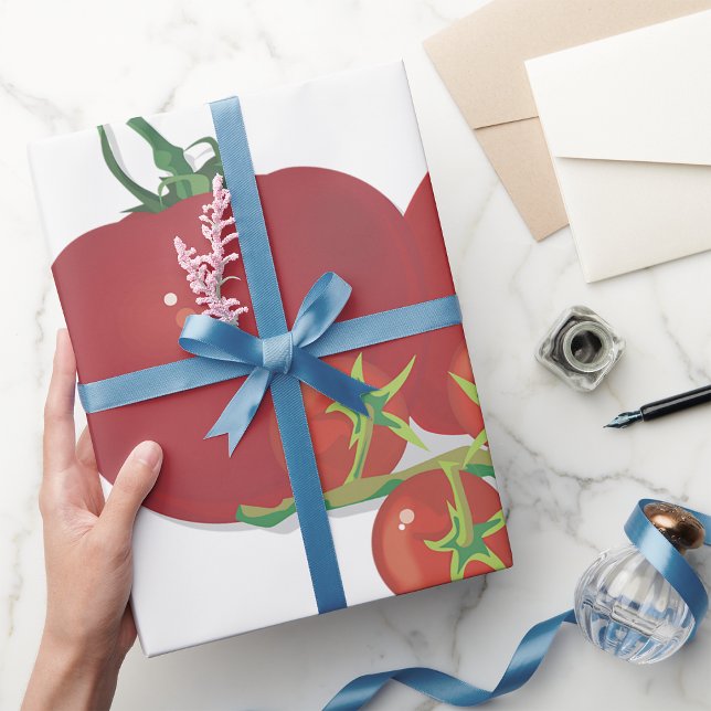 Ripe Red Tomates Presentpapper (Skapare uppladdad)