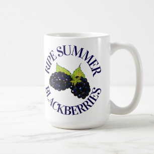 Ripe Summer Blackbär Blackberry Berries Kaffemugg