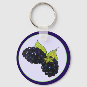 Ripe Summer Blackbär Blackberry Berries Nyckelring