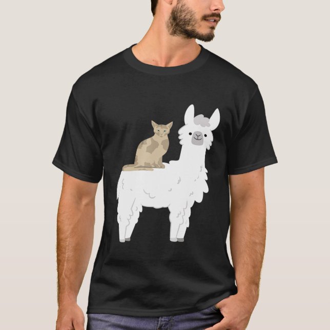 Ripendikel Riding Llama Alpaca Animal Lover Ll T Shirt (Framsida)