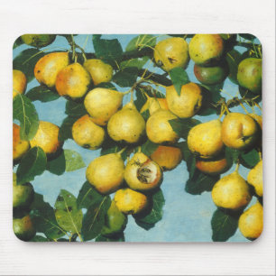 Ripening Bartlett Pears vid den Joseph däckaren Musmatta