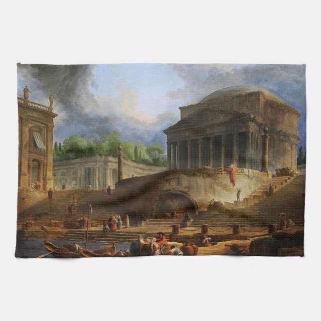 Ripetta-vy av Hubert Robert Kökshandduk (Horisontell)