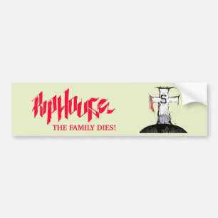 Riphouse som familjen dör bildekal