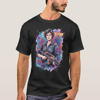 Ripley Xenomorph Slayer Sigourney Weaver Alien Fra T Shirt