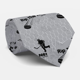 Rippa Net Hockey Player på Grått Slips