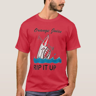 Rippa upp den Orange juicpunk översta Vintagen T Shirt
