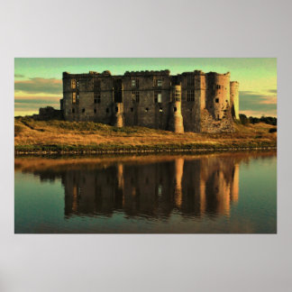 Rippad reflektion poster