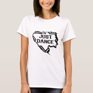 Rippad stjärna - bara dansa - svart t-shirt
