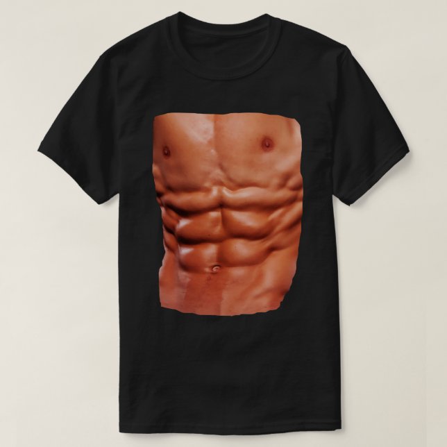 Rippade Abs T Shirt (Design framsida)