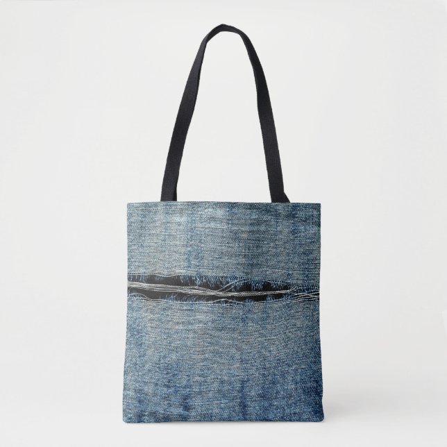 Rippade Jeans Tygkasse (Framsida)