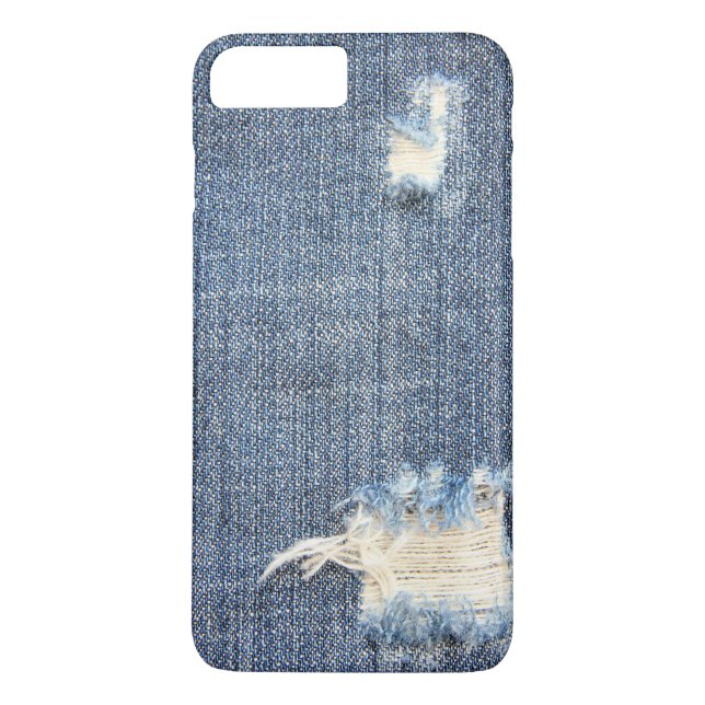 Rippade Jeans utseende Case-Mate iPhone Skal (Baksida)