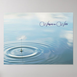 Rippade reflektioner: Flytande Dandelion Seed Poster