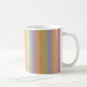 Rippade strippade pappra inslagningar kaffemugg