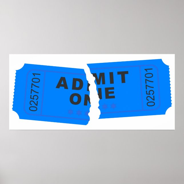 Rippat Biljett Poster (Framsidan)