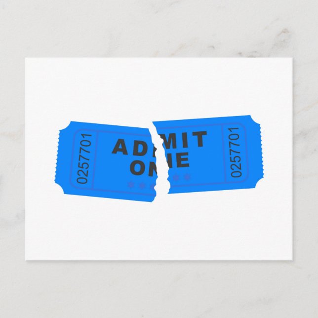 Rippat Biljett Vykort (Framsida)