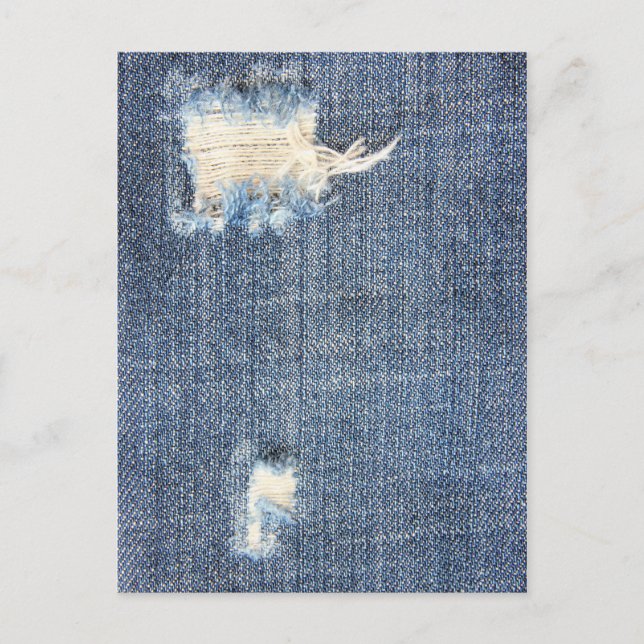 Rippat Jeans Faux-vykort Vykort (Framsida)