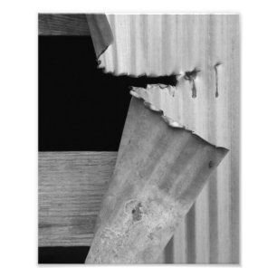 Rippat Metall (Skriv ut) Fototryck