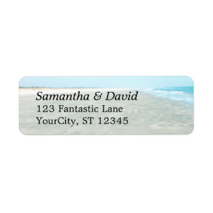 Rippat Sand Aqua Vatten foto Modern Beach Returadress Etikett