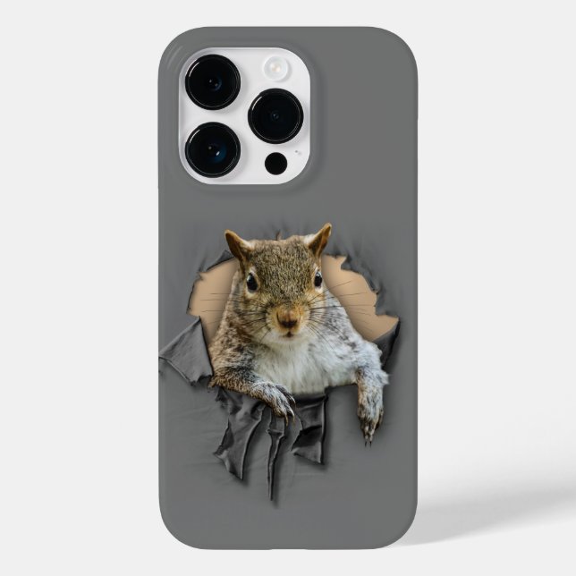 Rippat Shirt Squirrel Fodral-Mate iphone case (Baksida)