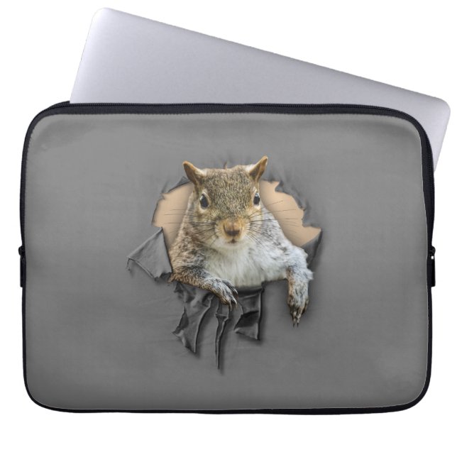 Rippat Shirt Squirrel Laptop sleeve (Framsidan)