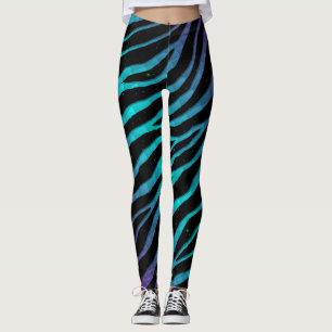 Rippat SpaceTime-Rand - Lila/cyan Leggings