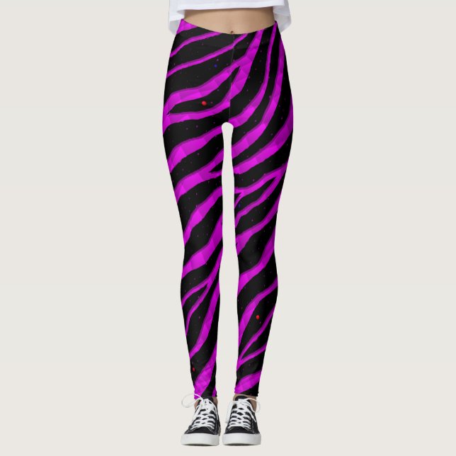 Rippat SpaceTime-Rand - Rosa Leggings (Framsida)