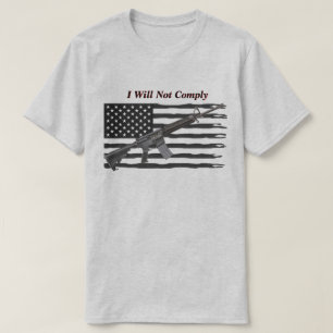 Rippat USA flagga I kommer inte att klara ljus T Shirt