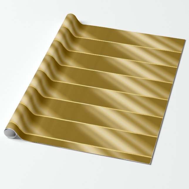 Ripped Guld Wrapping Papper Presentpapper (Utrullad)
