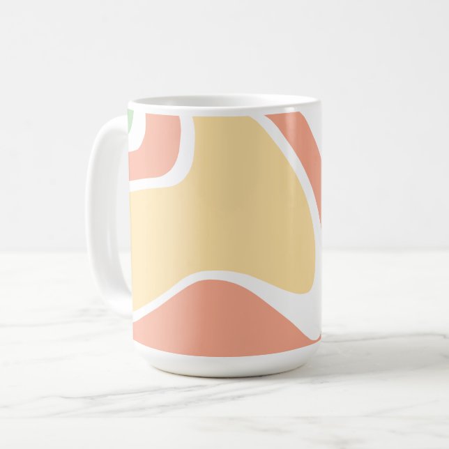 Rippel vågor vätska kaffemugg (Framsida vänster)