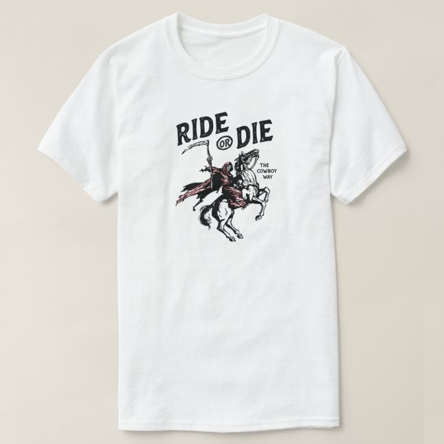 Ripper Halloween eller Die Grim T Shirt (Design framsida)